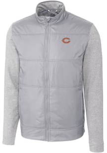 Cutter and Buck Chicago Bears Mens Grey Stealth Medium Weight Jacket