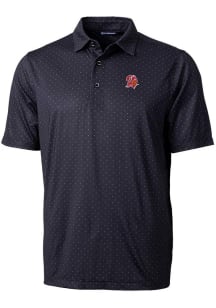 Cutter and Buck Tampa Bay Buccaneers Mens Black Historic Pike Double Dot Short Sleeve Polo