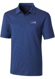 Cutter and Buck Seattle Seahawks Mens Blue Forge Short Sleeve Polo
