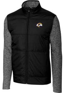 Cutter and Buck Los Angeles Rams Mens Black Stealth Medium Weight Jacket