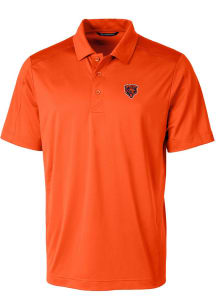 Cutter and Buck Chicago Bears Mens Orange Historic Prospect Short Sleeve Polo