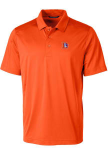 Cutter and Buck Denver Broncos Mens Orange Historic Prospect Short Sleeve Polo