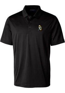 Cutter and Buck Green Bay Packers Mens Black Historic Prospect Short Sleeve Polo