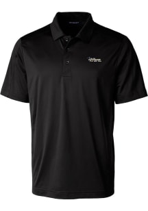 Cutter and Buck New York Jets Mens Black Historic Prospect Short Sleeve Polo
