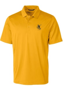 Cutter and Buck Pittsburgh Steelers Mens Gold Historic Prospect Short Sleeve Polo