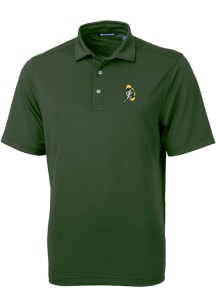 Cutter and Buck Green Bay Packers Mens Green Historic Virtue Eco Pique Short Sleeve Polo