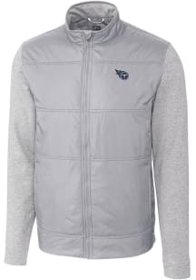 Cutter and Buck Tennessee Titans Mens Grey Stealth Medium Weight Jacket