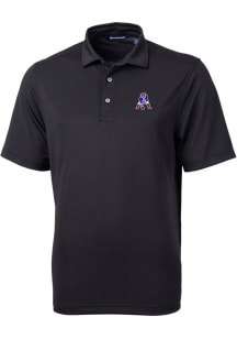 Cutter and Buck New England Patriots Mens Black Historic Virtue Eco Pique Short Sleeve Polo
