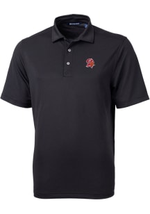 Cutter and Buck Tampa Bay Buccaneers Mens Black Virtue Eco Pique Short Sleeve Polo