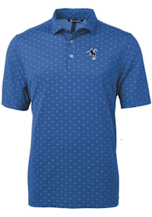 Cutter and Buck Indianapolis Colts Mens Blue Historic Virtue Eco Pique Tle Short Sleeve Polo