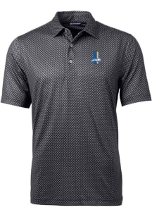 Cutter and Buck Detroit Lions Mens Black Pike Short Sleeve Polo