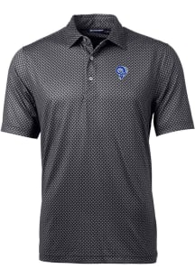 Cutter and Buck Los Angeles Rams Mens Black Historic Pike Banner Short Sleeve Polo