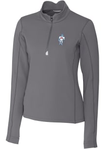 Cutter and Buck Houston Texans Womens Grey Traverse 1/4 Zip Pullover