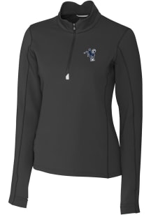 Cutter and Buck Indianapolis Colts Womens Black Historic Traverse 1/4 Zip Pullover