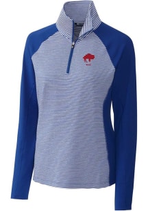Cutter and Buck Buffalo Bills Womens Blue Historic Forge 1/4 Zip Pullover