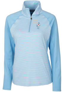 Cutter and Buck Houston Texans Womens Light Blue Forge 1/4 Zip Pullover
