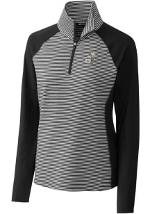 Cutter and Buck New Orleans Saints Womens Black Forge 1/4 Zip Pullover