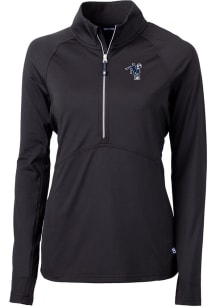 Cutter and Buck Indianapolis Colts Womens Black Historic Adapt Eco 1/4 Zip Pullover