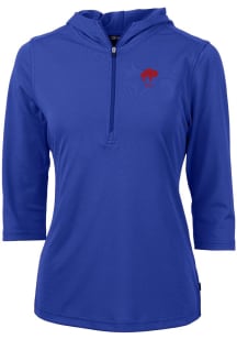 Cutter and Buck Buffalo Bills Womens Blue Virtue Eco Pique Hooded Sweatshirt