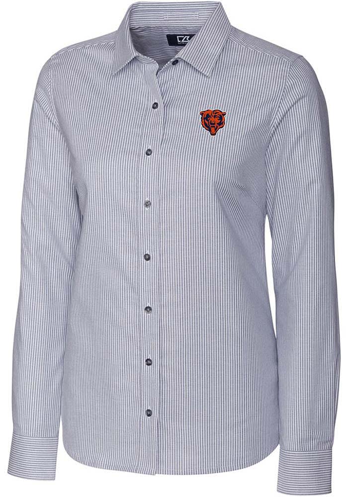 Antigua Apparel / Men's Chicago Bears Navy Structure Button-Down Dress Shirt