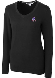 Cutter and Buck New England Patriots Womens Black Lakemont Long Sleeve Sweater