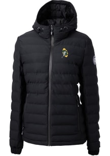Cutter and Buck Green Bay Packers Womens Black Mission Ridge Repreve Filled Jacket