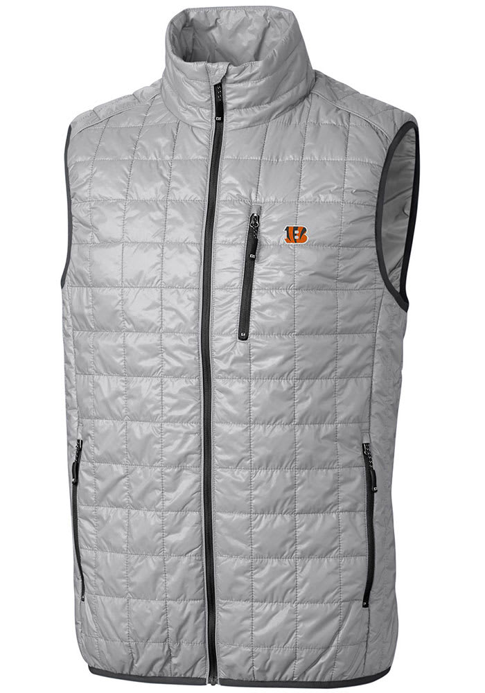 Cutter and Buck Cincinnati Bengals Mens Rainier PrimaLoft Sleeveless Jacket