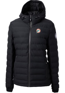 Cutter and Buck Miami Dolphins Womens Black Mission Ridge Repreve Filled Jacket
