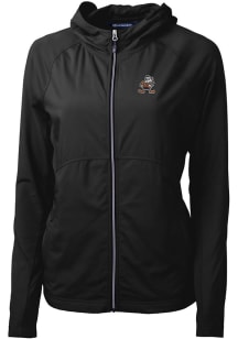 Cutter and Buck Cleveland Browns Womens Black Historic Adapt Eco Light Weight Jacket