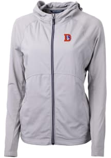 Cutter and Buck Denver Broncos Womens Grey Historic Adapt Eco Light Weight Jacket