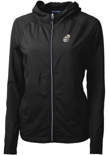 Cutter and Buck New Orleans Saints Womens Black Historic Adapt Eco Light Weight Jacket