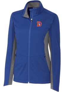 Cutter and Buck Denver Broncos Womens Blue Navigate Light Weight Jacket
