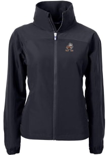 Cutter and Buck Cleveland Browns Womens Black Historic Charter Eco Light Weight Jacket