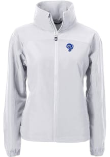 Cutter and Buck Los Angeles Rams Womens Grey Historic Charter Eco Light Weight Jacket