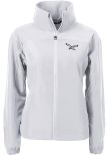 Cutter and Buck Philadelphia Eagles Womens Grey Historic Charter Eco Light Weight Jacket