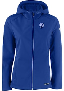 Cutter and Buck Los Angeles Rams Womens Blue Historic Evoke Light Weight Jacket
