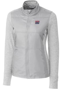 Cutter and Buck New York Giants Womens Grey Historic Stealth Medium Weight Jacket