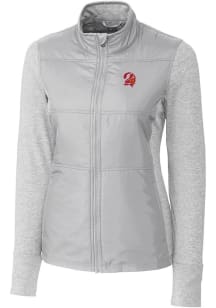 Cutter and Buck Tampa Bay Buccaneers Womens Grey Historic Stealth Medium Weight Jacket