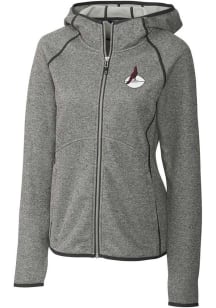 Cutter and Buck Arizona Cardinals Womens Grey Historic Mainsail Medium Weight Jacket