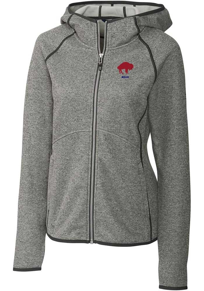 Buffalo Bills Cutter & Buck Mainsail Sweater-Knit Womens Full Zip