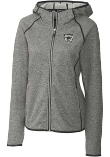 Cutter and Buck Las Vegas Raiders Womens Grey Mainsail Medium Weight Jacket