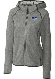 Cutter and Buck Seattle Seahawks Womens Grey Historic Mainsail Medium Weight Jacket