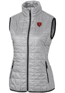 Cutter and Buck Chicago Bears Womens Grey Rainier PrimaLoft Vest
