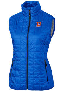 Cutter and Buck Denver Broncos Womens Blue Rainier PrimaLoft Vest