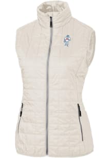 Cutter and Buck Houston Texans Womens White Historic Rainier PrimaLoft Vest