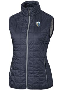 Cutter and Buck Los Angeles Chargers Womens Grey Rainier PrimaLoft Vest