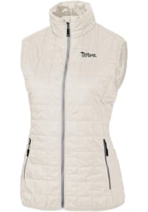 Cutter and Buck New York Jets Womens White Historic Rainier PrimaLoft Vest