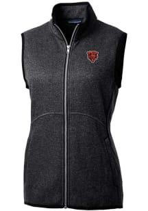 Cutter and Buck Chicago Bears Womens Charcoal Mainsail Vest