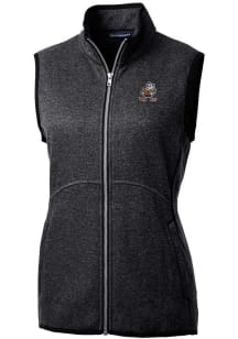 Cutter and Buck Cleveland Browns Womens Charcoal Mainsail Vest