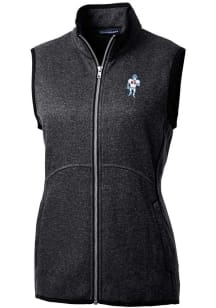 Cutter and Buck Houston Texans Womens Charcoal Historic Mainsail Vest